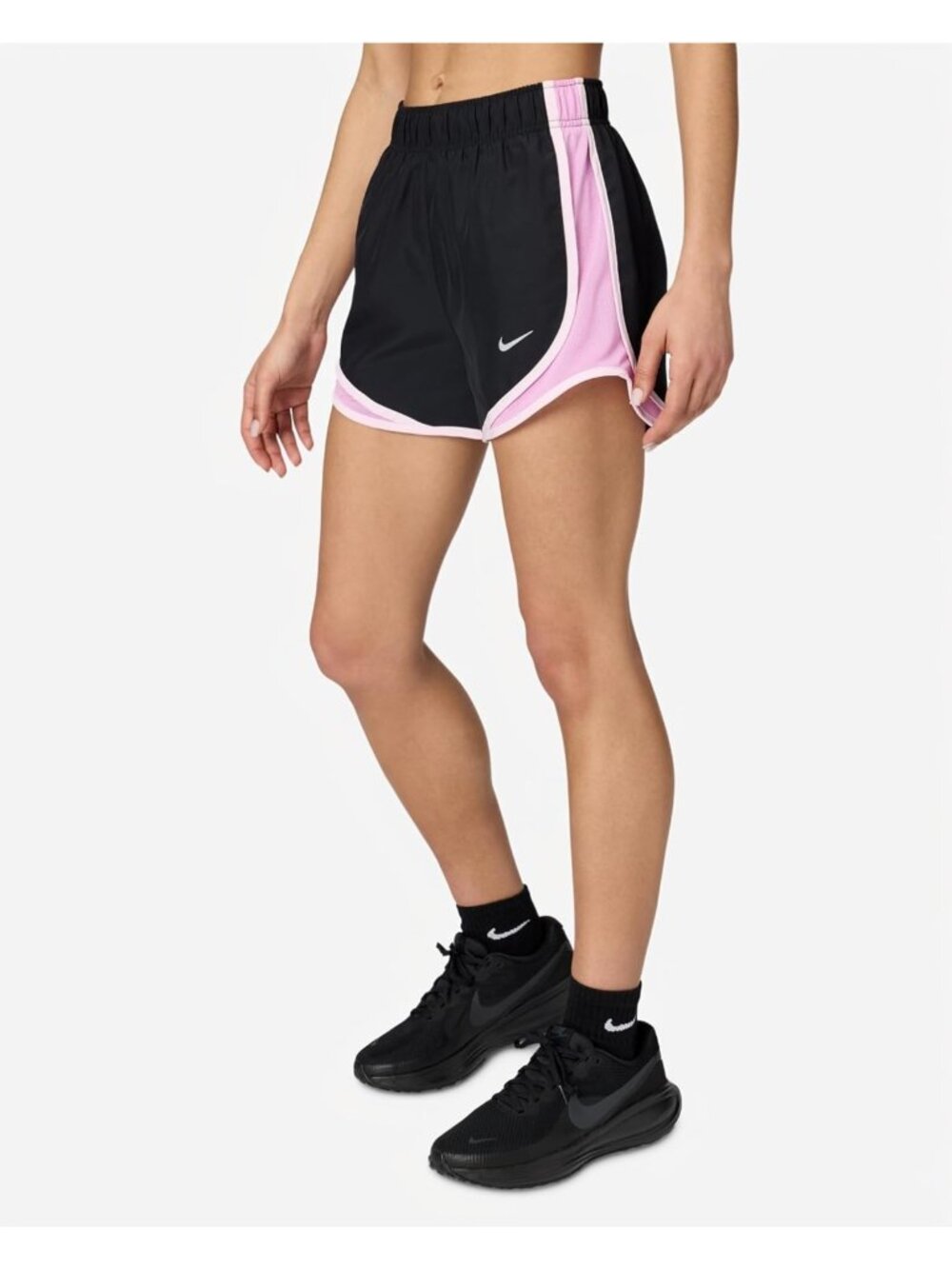 Women's Mid-Rise Dri-FIT Running Shorts with Brief Lining for Comfort